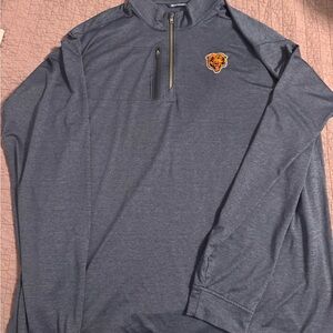 Chicago Bears Navy Quarter-Zip Pullover